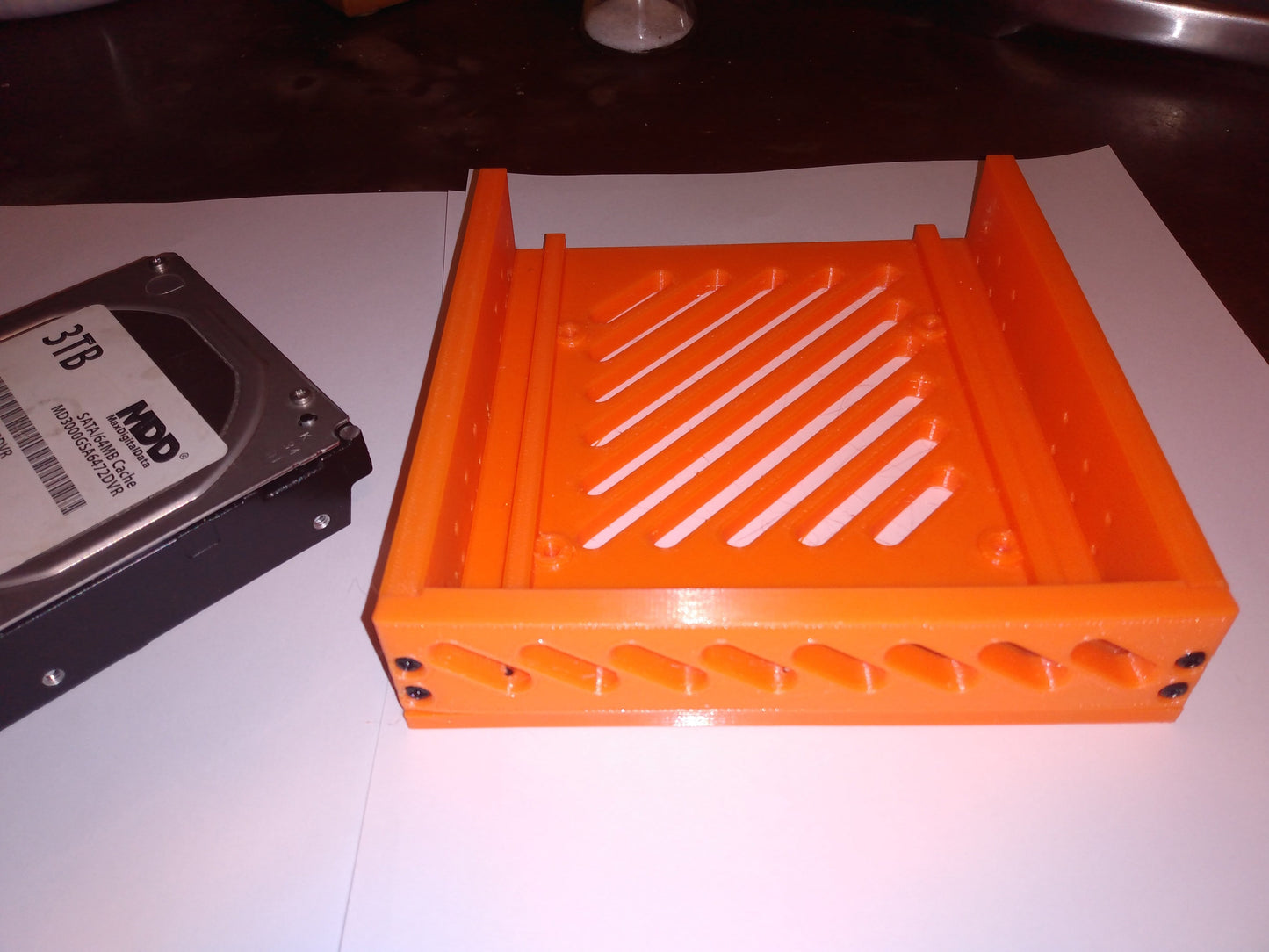 3D Print File for: Hard Drive Adapter Caddy 3.5 inch HDD to 5.25 inch CDROM, DVD Slot